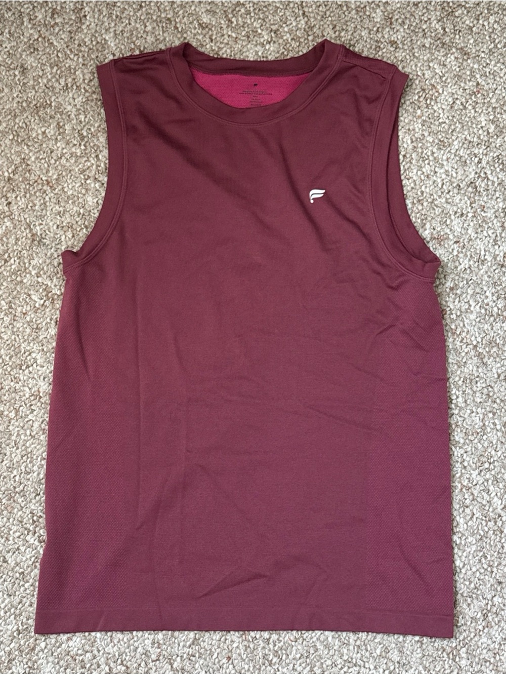 Fabletics Men’s Performance Workout Tank Top Red/Pink Size Small